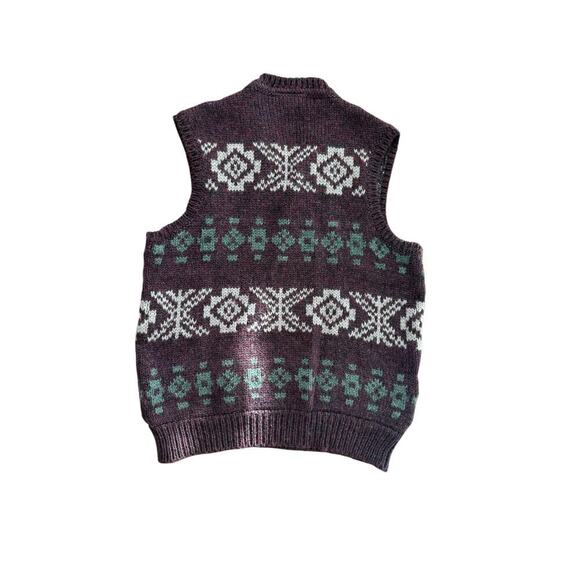 Vintage Gaeltarra Loomed In County May Ireland V-Neck Vest Sweater Size - Picture 4 of 4